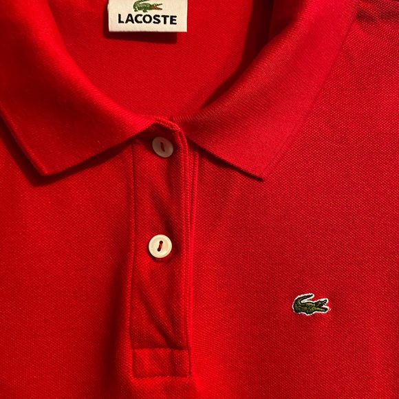 Lacoste Women's Red Polo Shirt - Picture 2 of 5